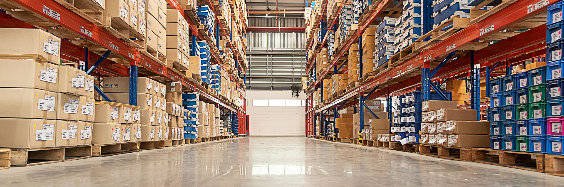 Warehouse full of boxes